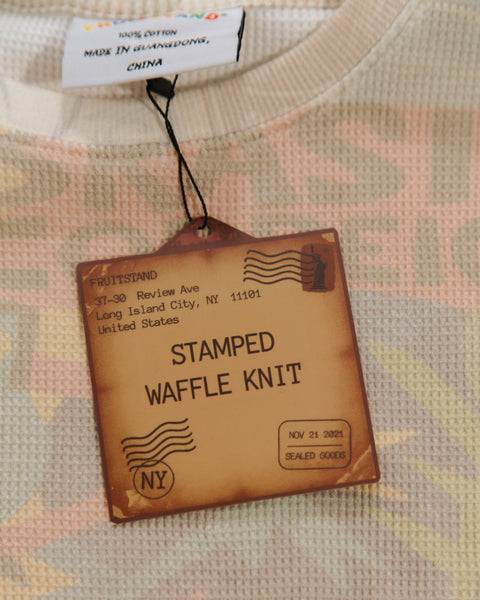 Stamped Waffle Knit