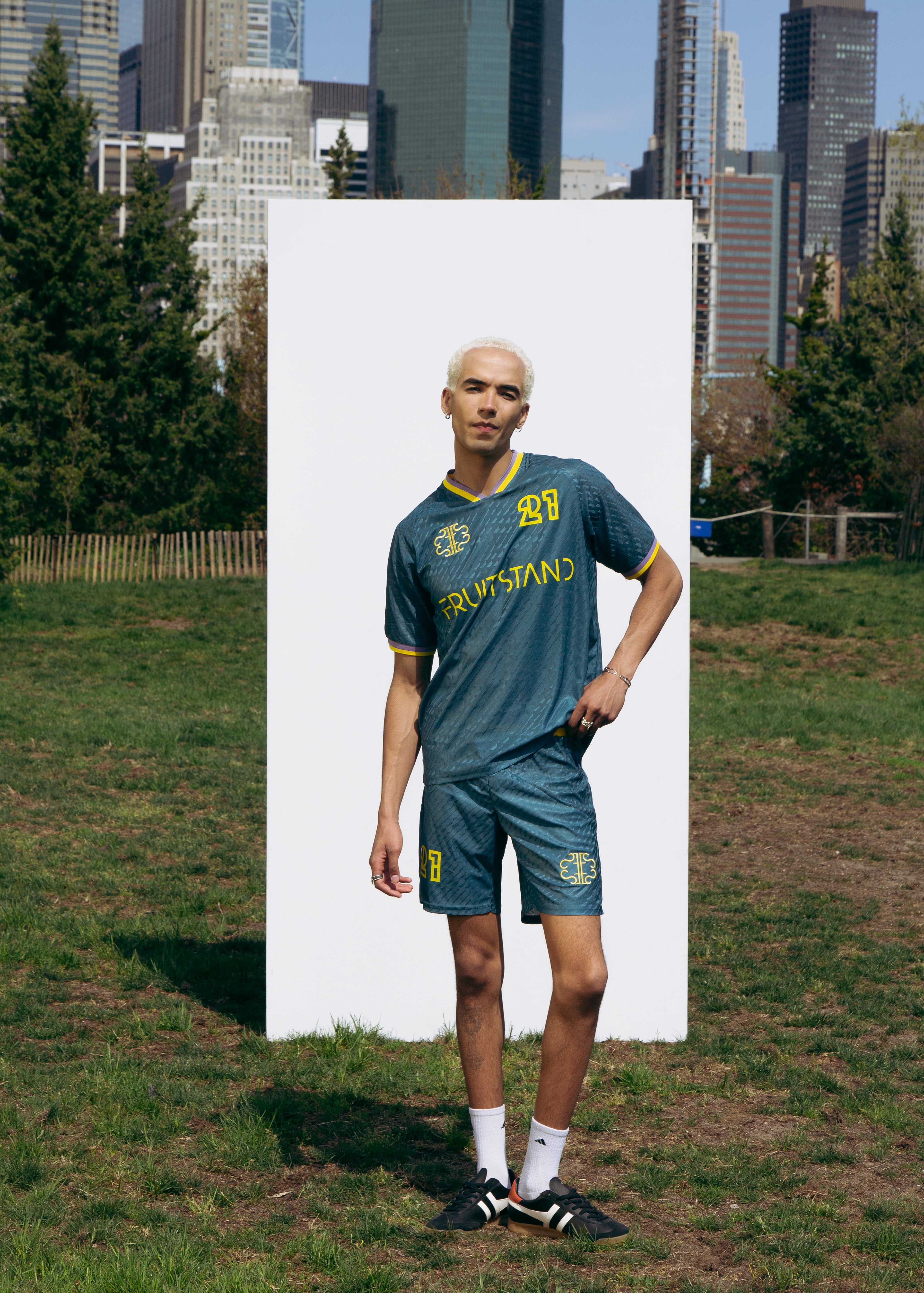 Retro Soccer Short | Jacquard Knit — FRUITSTAND®