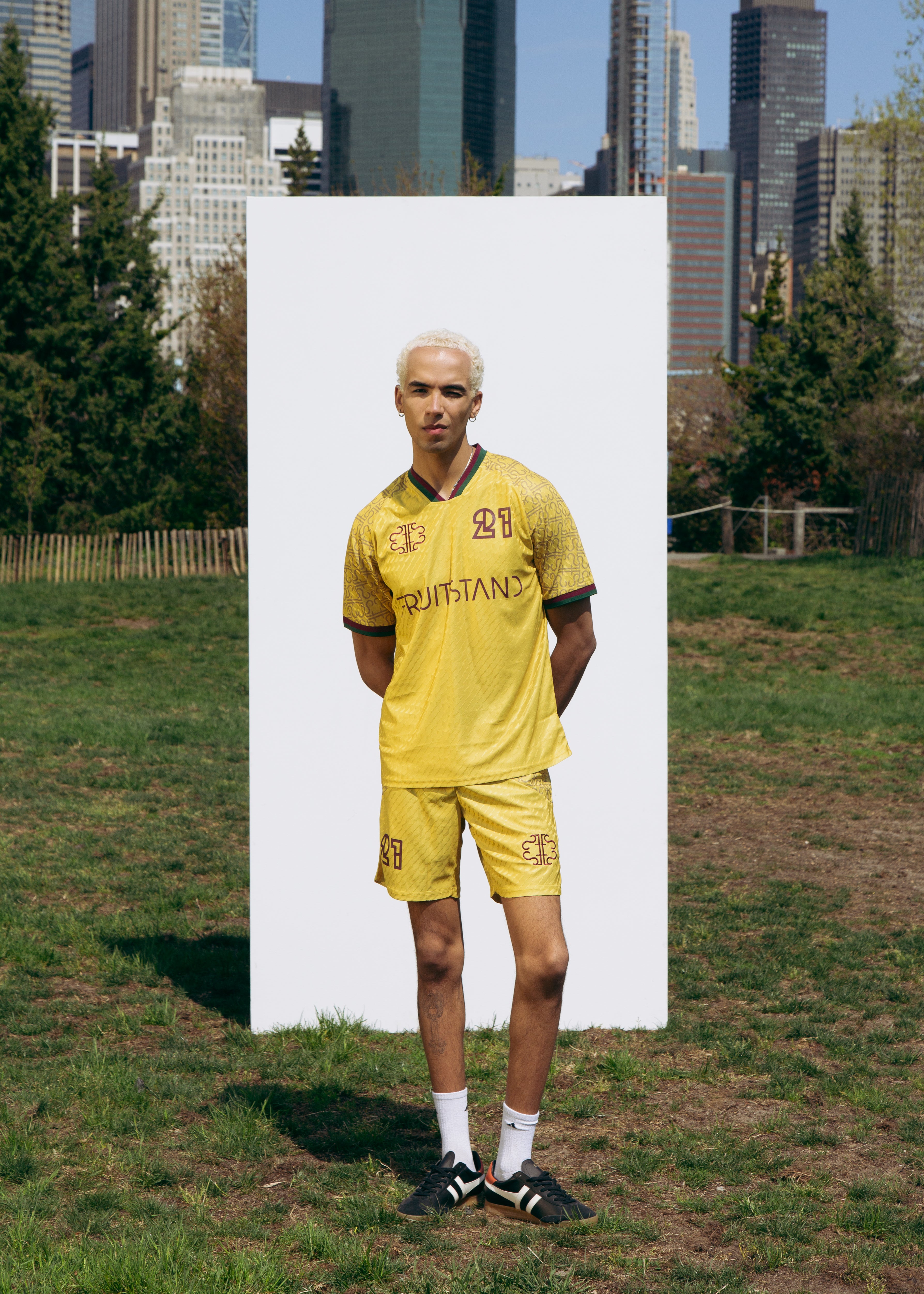 Retro Soccer Short | Jacquard Knit — FRUITSTAND®